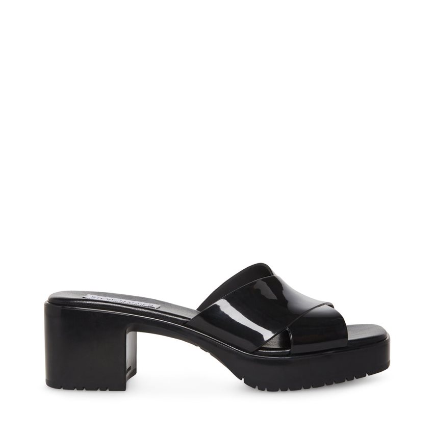 Black Steve Madden Harley Women's Mules | PH 1546MJF